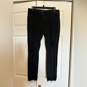 Old Navy Mid-Rise Rockstar Distressed Skinny Jeans